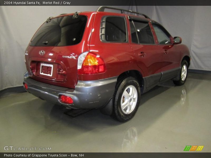 Merlot Red / Gray 2004 Hyundai Santa Fe