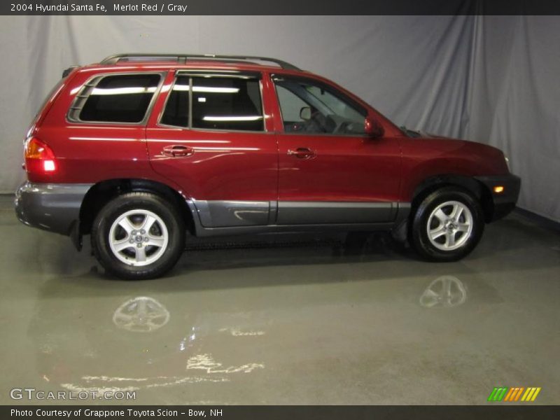 Merlot Red / Gray 2004 Hyundai Santa Fe