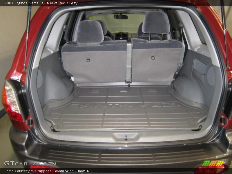 Merlot Red / Gray 2004 Hyundai Santa Fe