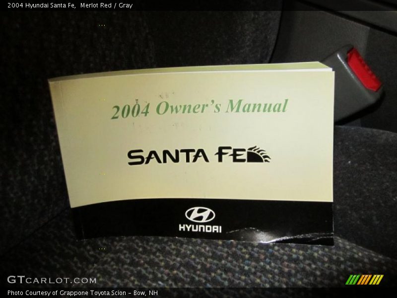 Merlot Red / Gray 2004 Hyundai Santa Fe