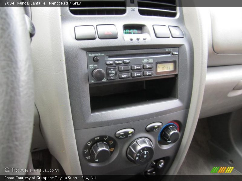 Merlot Red / Gray 2004 Hyundai Santa Fe