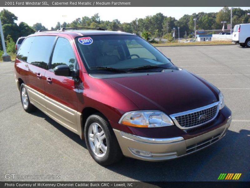 Cabernet Red Metallic / Medium Parchment 2001 Ford Windstar SEL