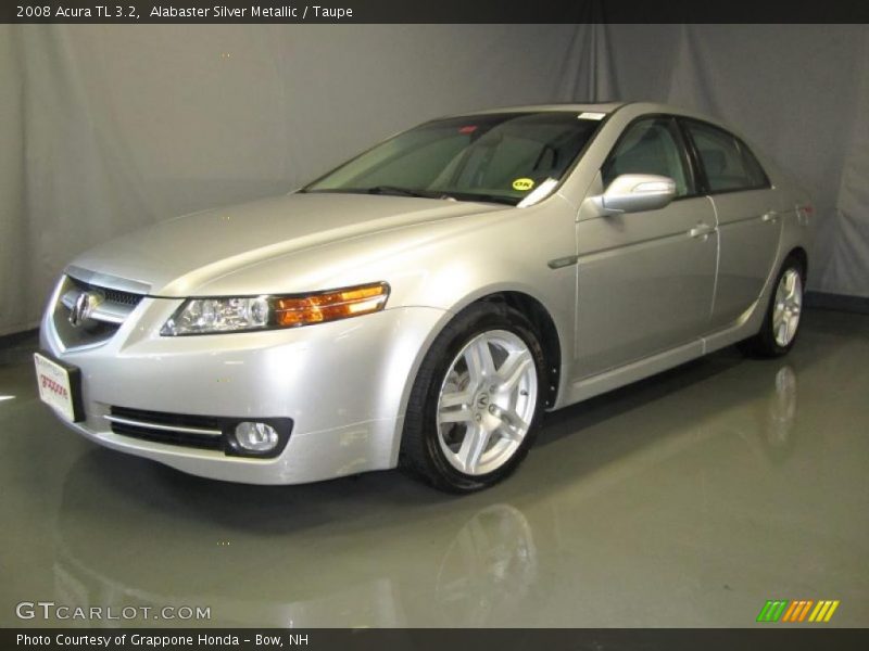 Alabaster Silver Metallic / Taupe 2008 Acura TL 3.2