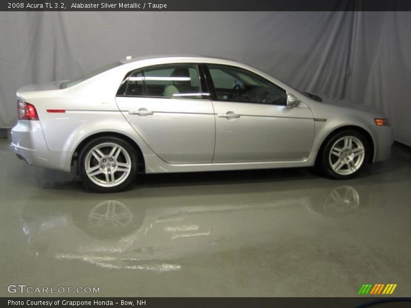 Alabaster Silver Metallic / Taupe 2008 Acura TL 3.2