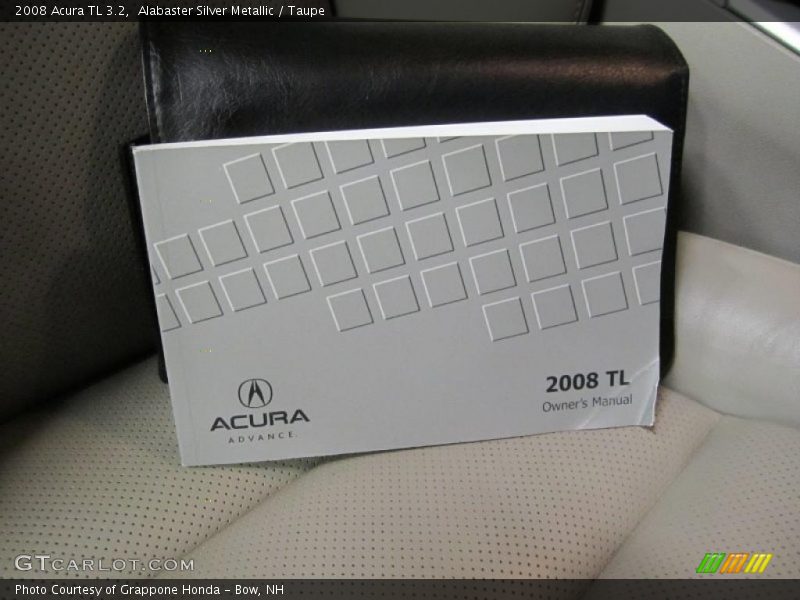 Alabaster Silver Metallic / Taupe 2008 Acura TL 3.2