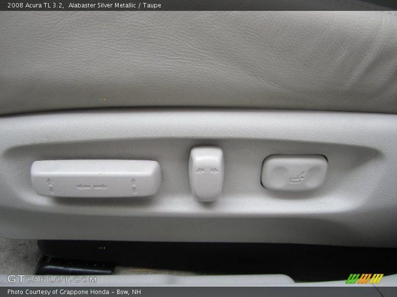 Alabaster Silver Metallic / Taupe 2008 Acura TL 3.2