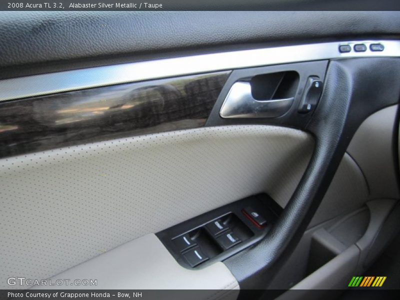 Alabaster Silver Metallic / Taupe 2008 Acura TL 3.2