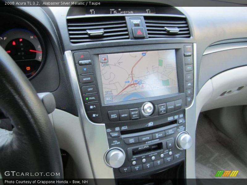 Alabaster Silver Metallic / Taupe 2008 Acura TL 3.2