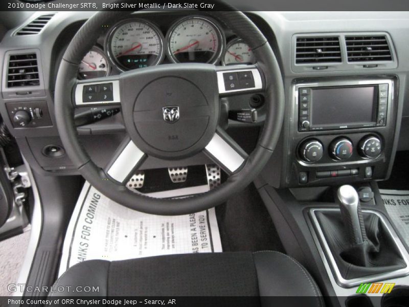 Bright Silver Metallic / Dark Slate Gray 2010 Dodge Challenger SRT8