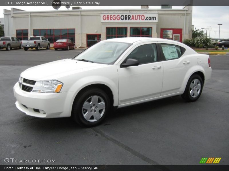 Stone White / Dark Slate Gray 2010 Dodge Avenger SXT