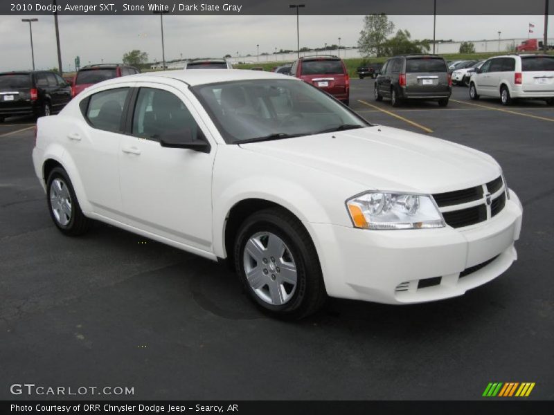 Stone White / Dark Slate Gray 2010 Dodge Avenger SXT