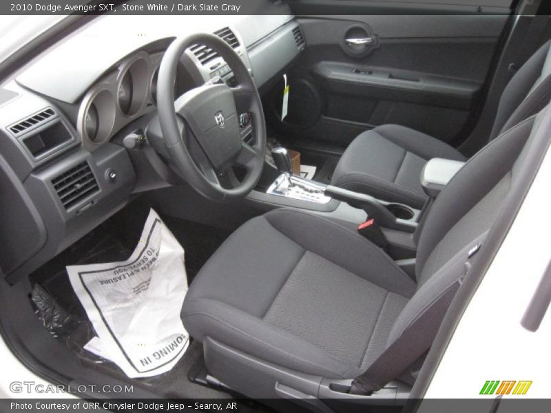 Stone White / Dark Slate Gray 2010 Dodge Avenger SXT