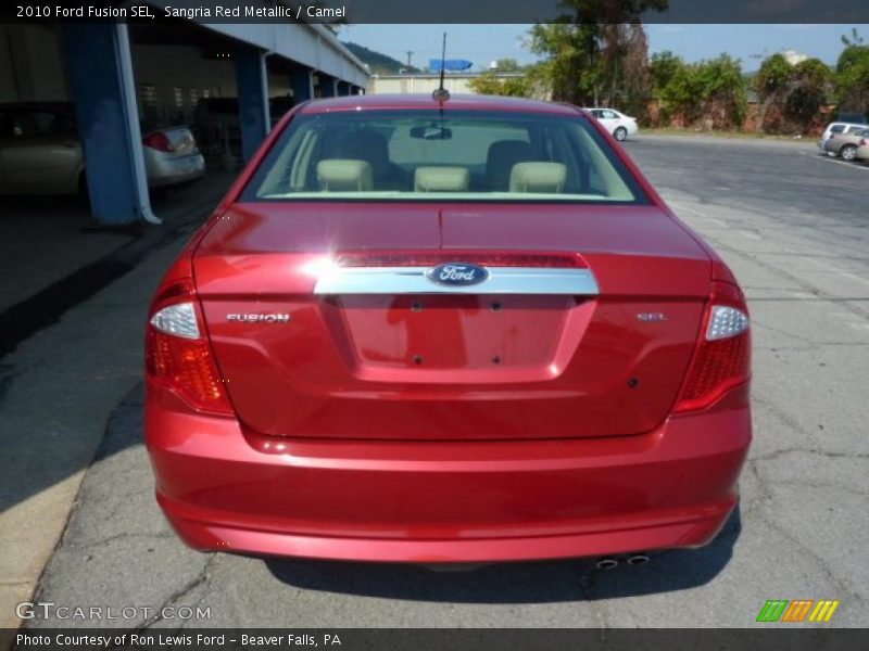 Sangria Red Metallic / Camel 2010 Ford Fusion SEL