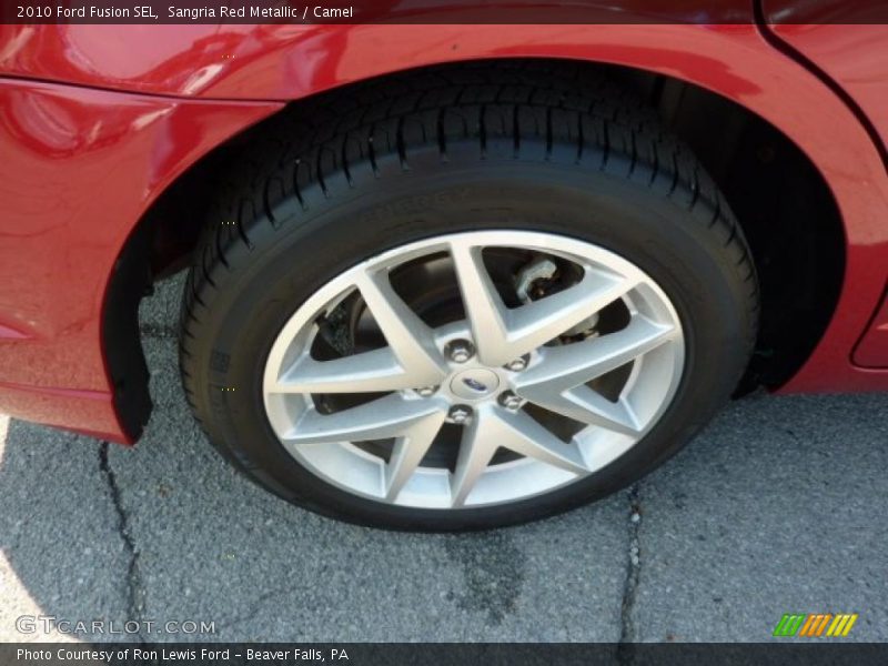 Sangria Red Metallic / Camel 2010 Ford Fusion SEL