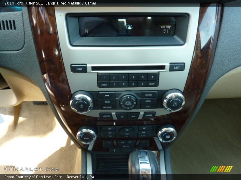 Sangria Red Metallic / Camel 2010 Ford Fusion SEL