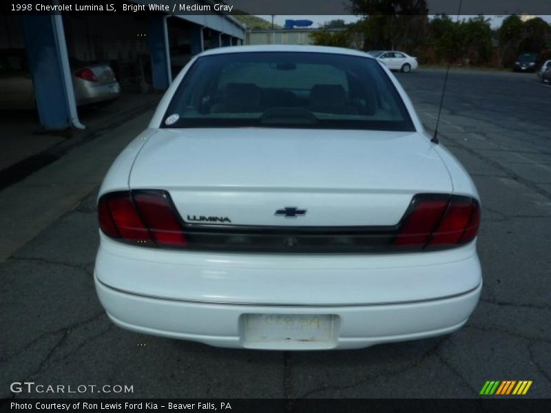Bright White / Medium Gray 1998 Chevrolet Lumina LS