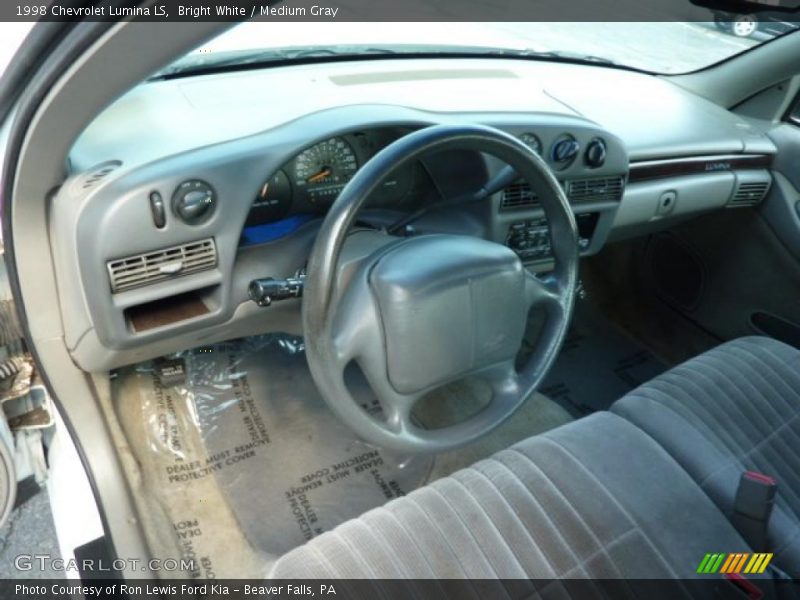 Bright White / Medium Gray 1998 Chevrolet Lumina LS