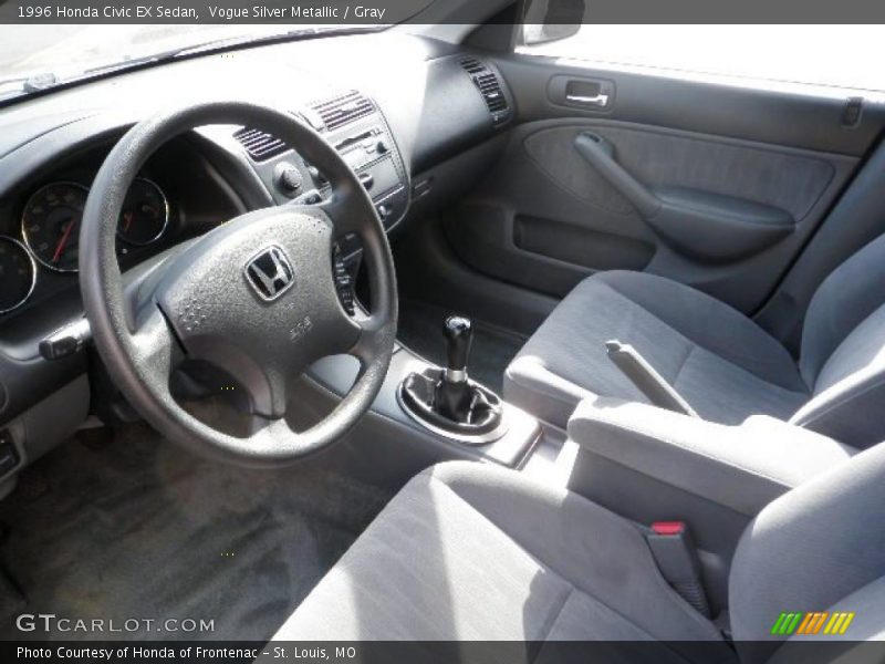 Vogue Silver Metallic / Gray 1996 Honda Civic EX Sedan