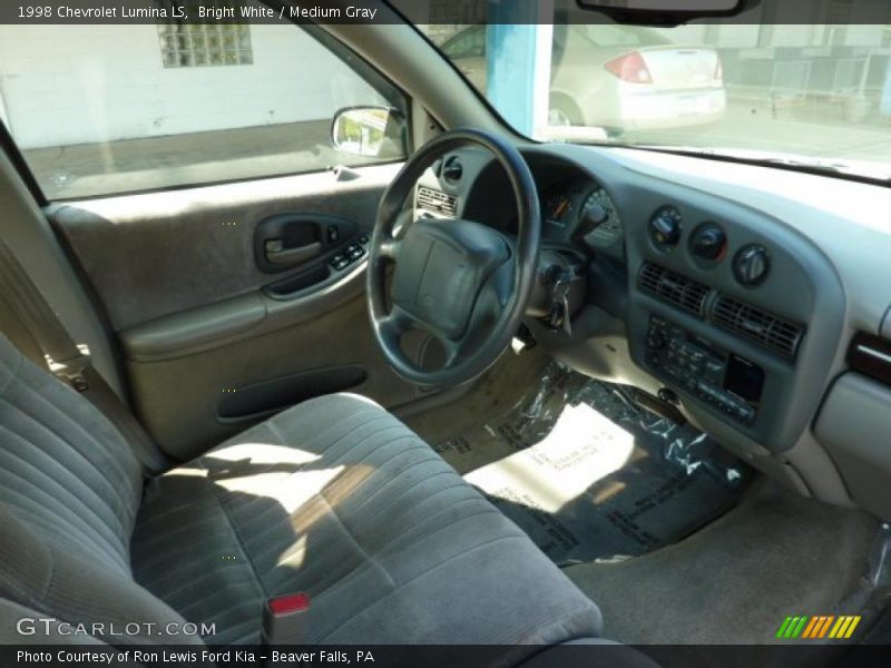Bright White / Medium Gray 1998 Chevrolet Lumina LS