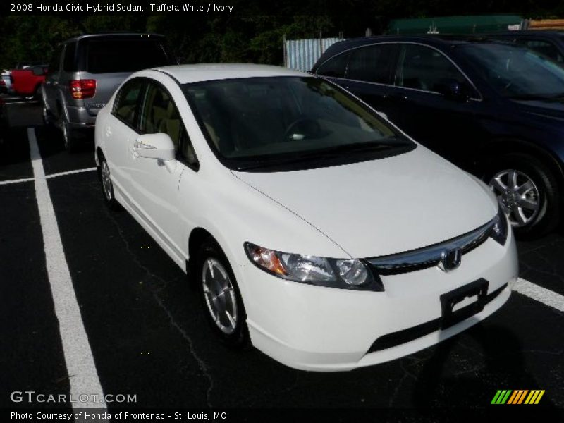 Taffeta White / Ivory 2008 Honda Civic Hybrid Sedan