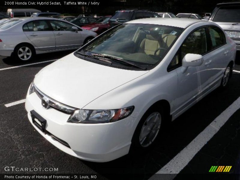 Taffeta White / Ivory 2008 Honda Civic Hybrid Sedan