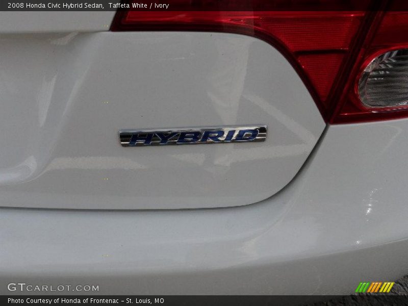 Taffeta White / Ivory 2008 Honda Civic Hybrid Sedan