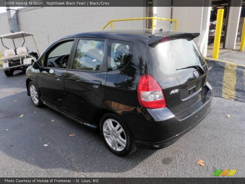 Nighthawk Black Pearl / Black/Grey 2008 Honda Fit Sport