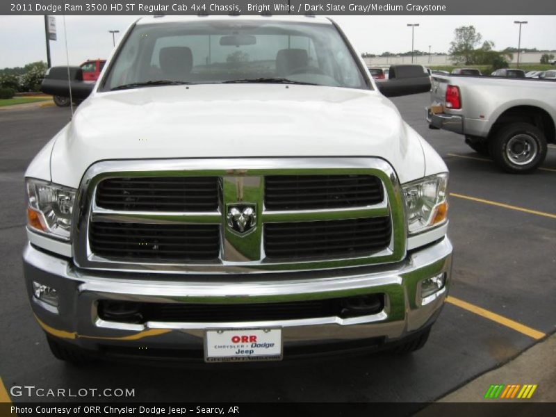 Bright White / Dark Slate Gray/Medium Graystone 2011 Dodge Ram 3500 HD ST Regular Cab 4x4 Chassis