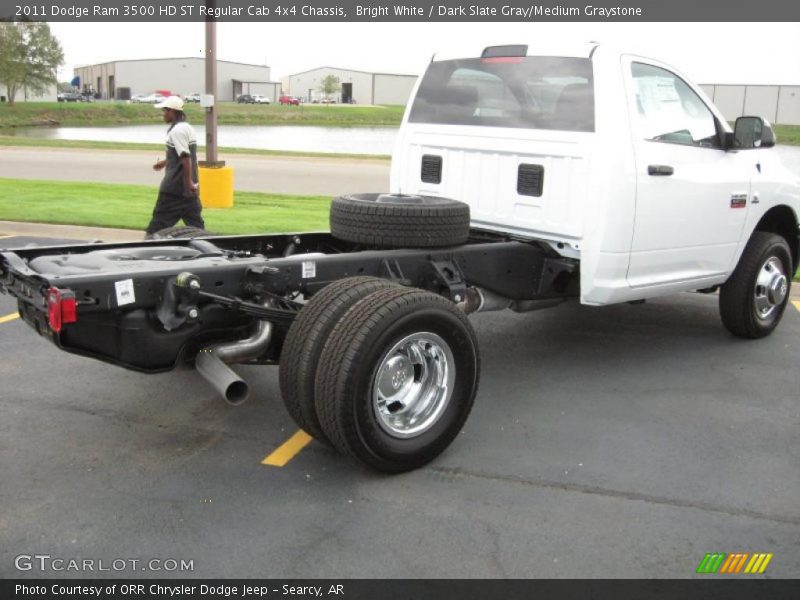 Bright White / Dark Slate Gray/Medium Graystone 2011 Dodge Ram 3500 HD ST Regular Cab 4x4 Chassis