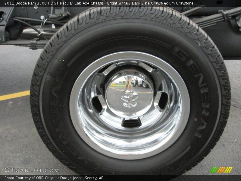 Bright White / Dark Slate Gray/Medium Graystone 2011 Dodge Ram 3500 HD ST Regular Cab 4x4 Chassis