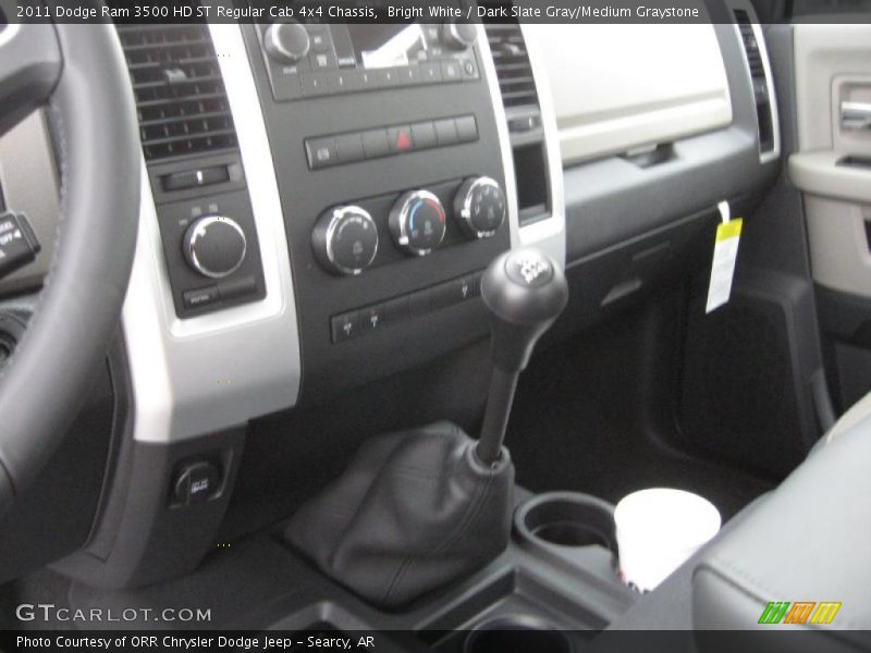 Bright White / Dark Slate Gray/Medium Graystone 2011 Dodge Ram 3500 HD ST Regular Cab 4x4 Chassis
