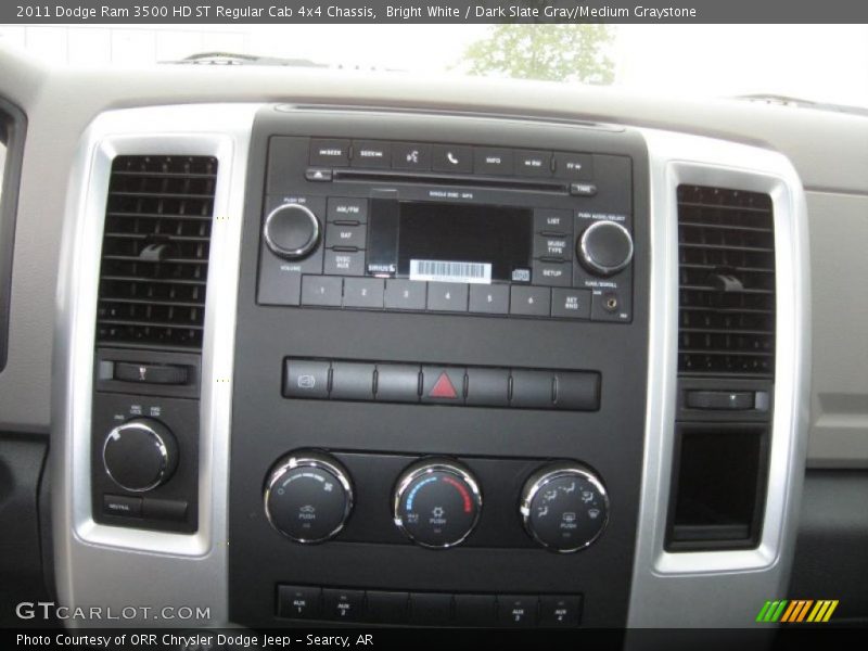 Bright White / Dark Slate Gray/Medium Graystone 2011 Dodge Ram 3500 HD ST Regular Cab 4x4 Chassis