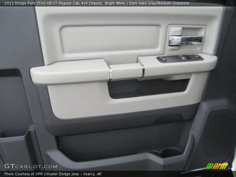 Bright White / Dark Slate Gray/Medium Graystone 2011 Dodge Ram 3500 HD ST Regular Cab 4x4 Chassis