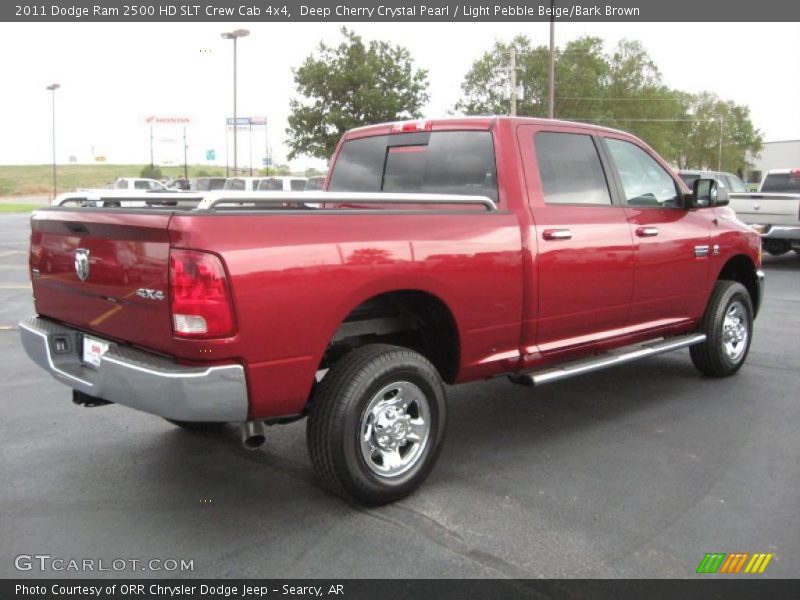 Deep Cherry Crystal Pearl / Light Pebble Beige/Bark Brown 2011 Dodge Ram 2500 HD SLT Crew Cab 4x4