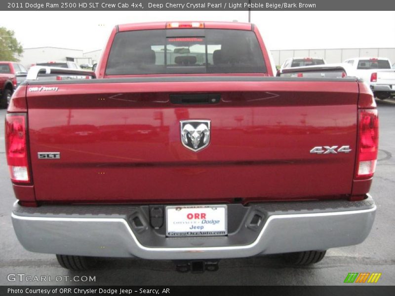 Deep Cherry Crystal Pearl / Light Pebble Beige/Bark Brown 2011 Dodge Ram 2500 HD SLT Crew Cab 4x4