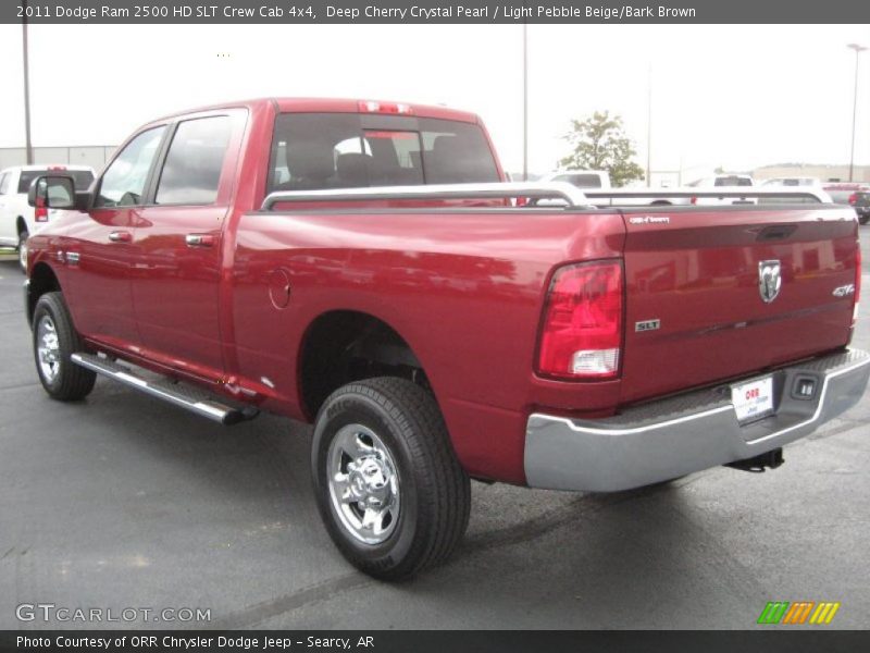 Deep Cherry Crystal Pearl / Light Pebble Beige/Bark Brown 2011 Dodge Ram 2500 HD SLT Crew Cab 4x4