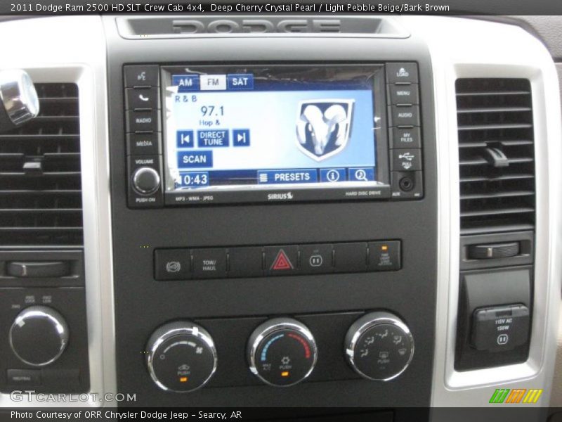 Deep Cherry Crystal Pearl / Light Pebble Beige/Bark Brown 2011 Dodge Ram 2500 HD SLT Crew Cab 4x4