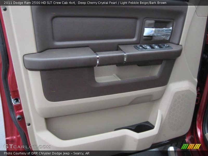 Deep Cherry Crystal Pearl / Light Pebble Beige/Bark Brown 2011 Dodge Ram 2500 HD SLT Crew Cab 4x4
