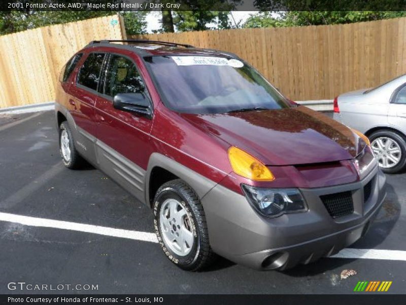 Maple Red Metallic / Dark Gray 2001 Pontiac Aztek AWD