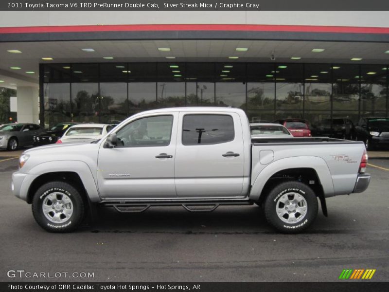 Silver Streak Mica / Graphite Gray 2011 Toyota Tacoma V6 TRD PreRunner Double Cab