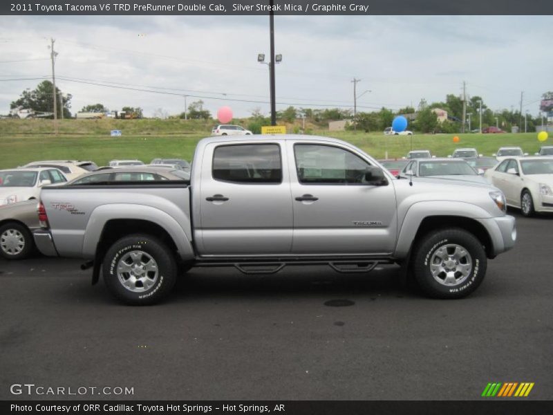 Silver Streak Mica / Graphite Gray 2011 Toyota Tacoma V6 TRD PreRunner Double Cab