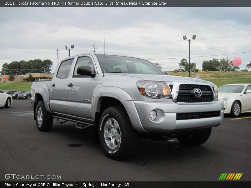 Silver Streak Mica / Graphite Gray 2011 Toyota Tacoma V6 TRD PreRunner Double Cab