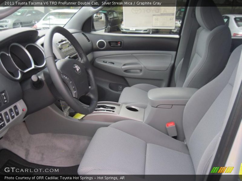 Silver Streak Mica / Graphite Gray 2011 Toyota Tacoma V6 TRD PreRunner Double Cab