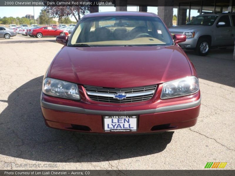 Dark Carmine Red Metallic / Light Oak 2000 Chevrolet Impala
