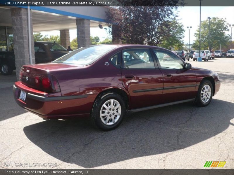 Dark Carmine Red Metallic / Light Oak 2000 Chevrolet Impala