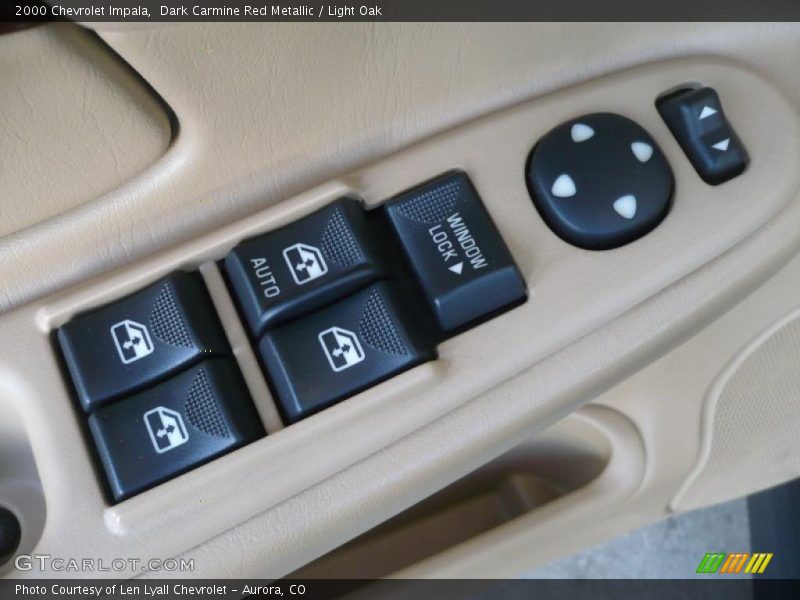 Dark Carmine Red Metallic / Light Oak 2000 Chevrolet Impala