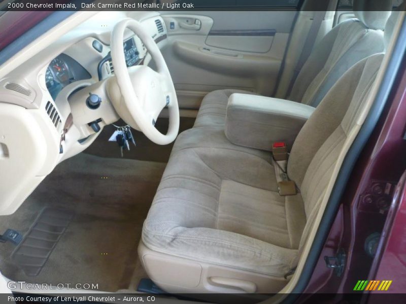 Dark Carmine Red Metallic / Light Oak 2000 Chevrolet Impala