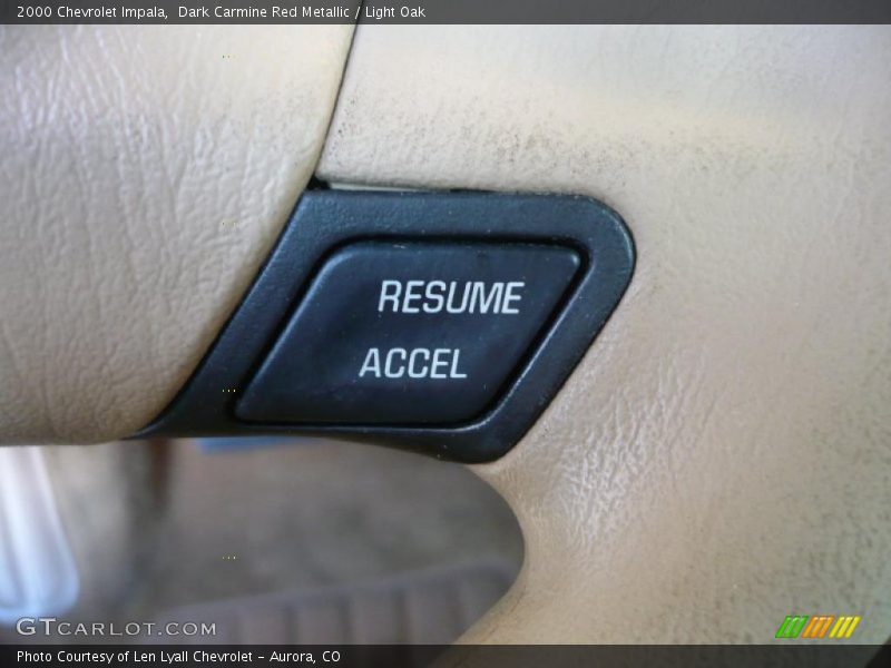 Dark Carmine Red Metallic / Light Oak 2000 Chevrolet Impala