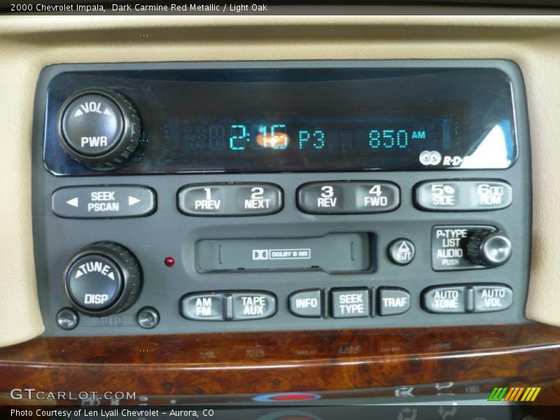 Dark Carmine Red Metallic / Light Oak 2000 Chevrolet Impala