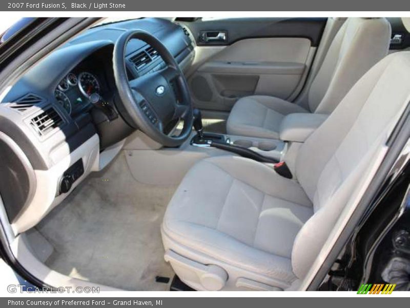 Black / Light Stone 2007 Ford Fusion S